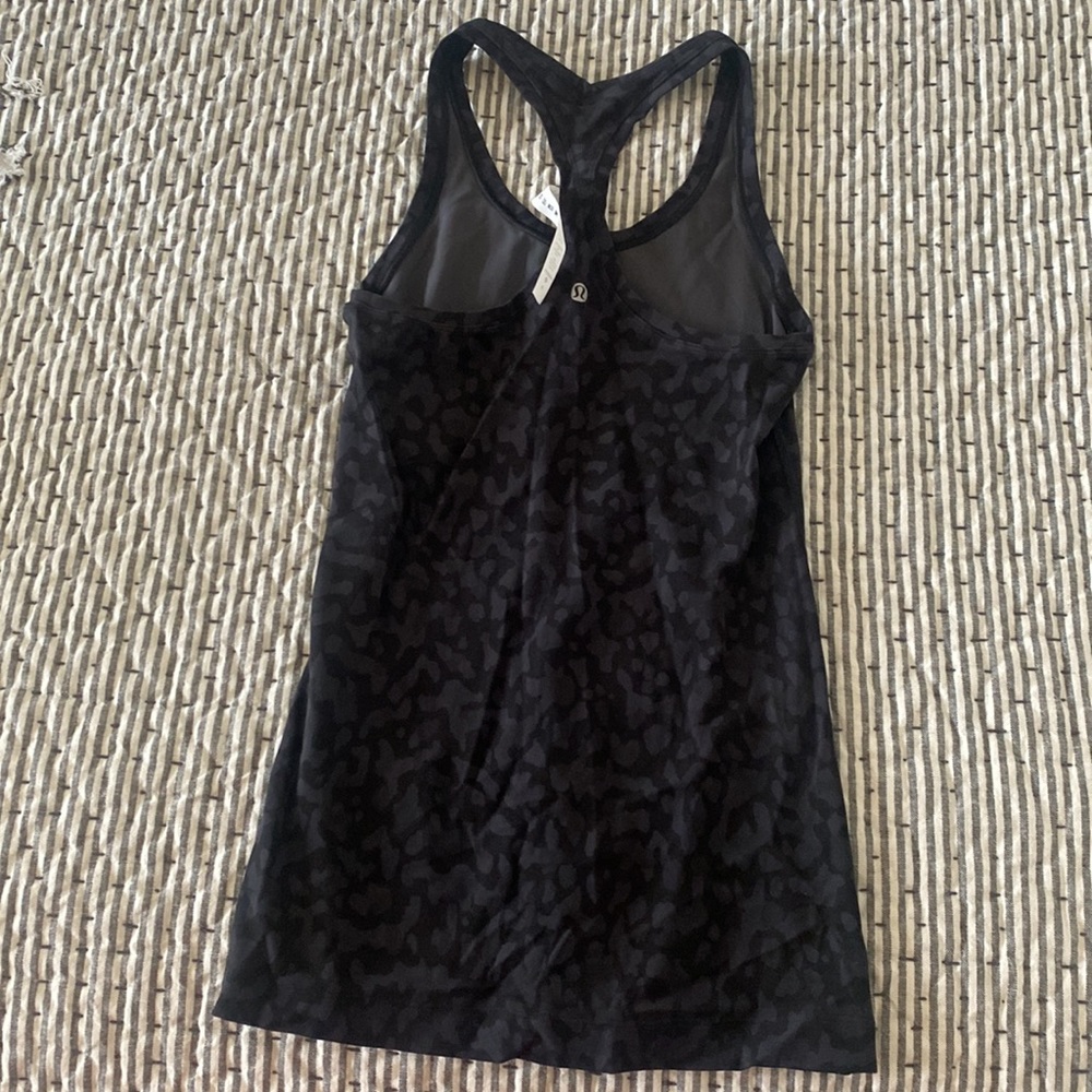 Lululemon Racerback Black Leopard Tank - Picture 3 of 3
